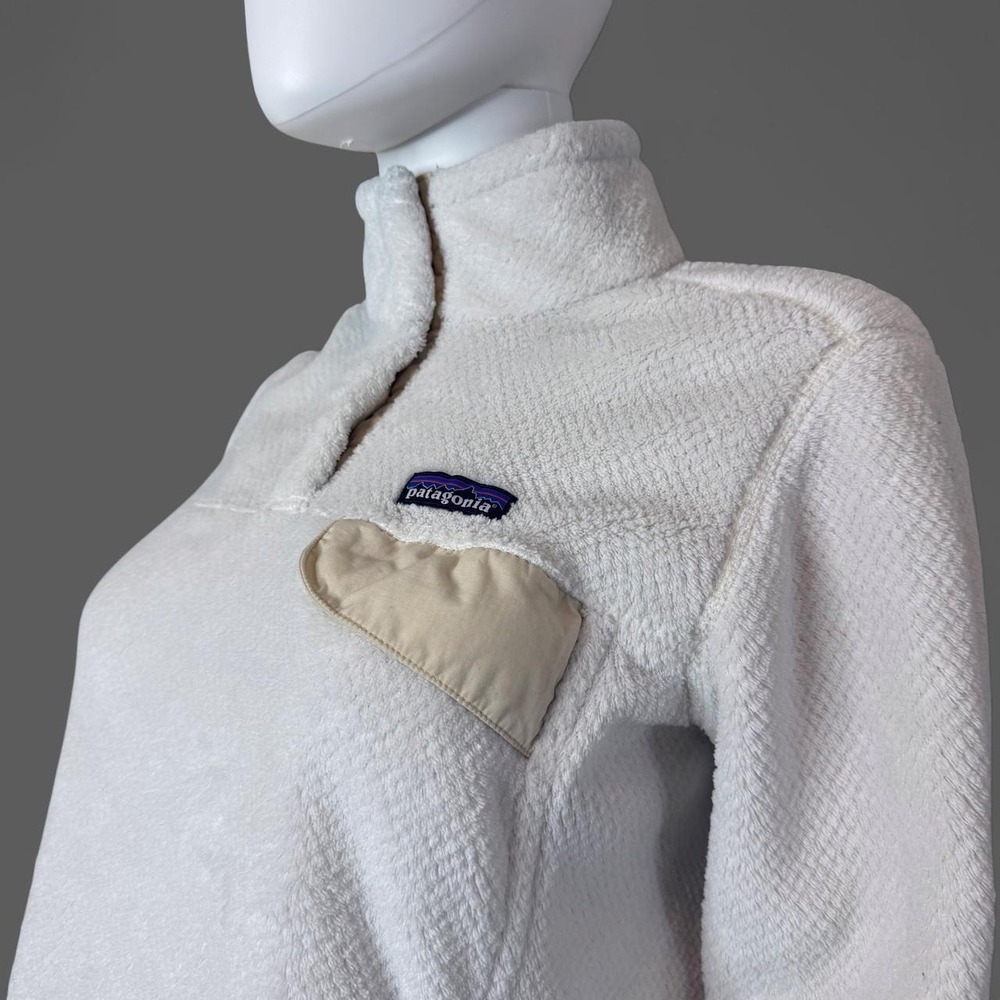 Patagonia Re-Tool Snap-T Birch White Polartec Fleece Women's M